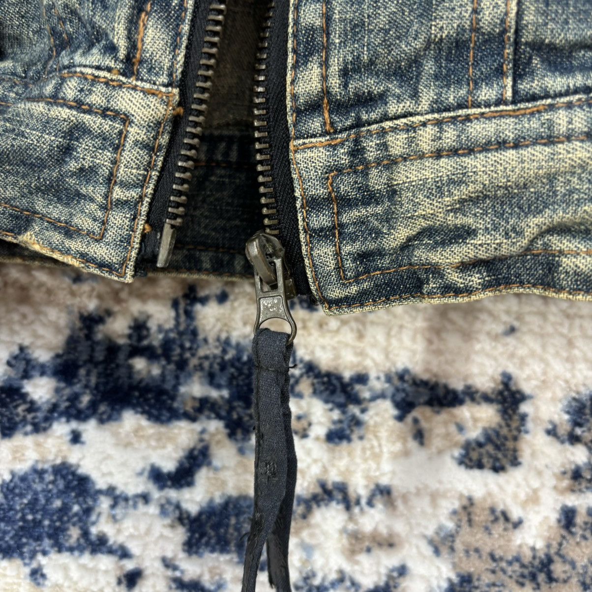 Other IN THE ATTIC DISTRESSED STUDED PUNK STYLE DENIM JACKET Size M / US 6-8 / IT 42-44 - 16 Thumbnail