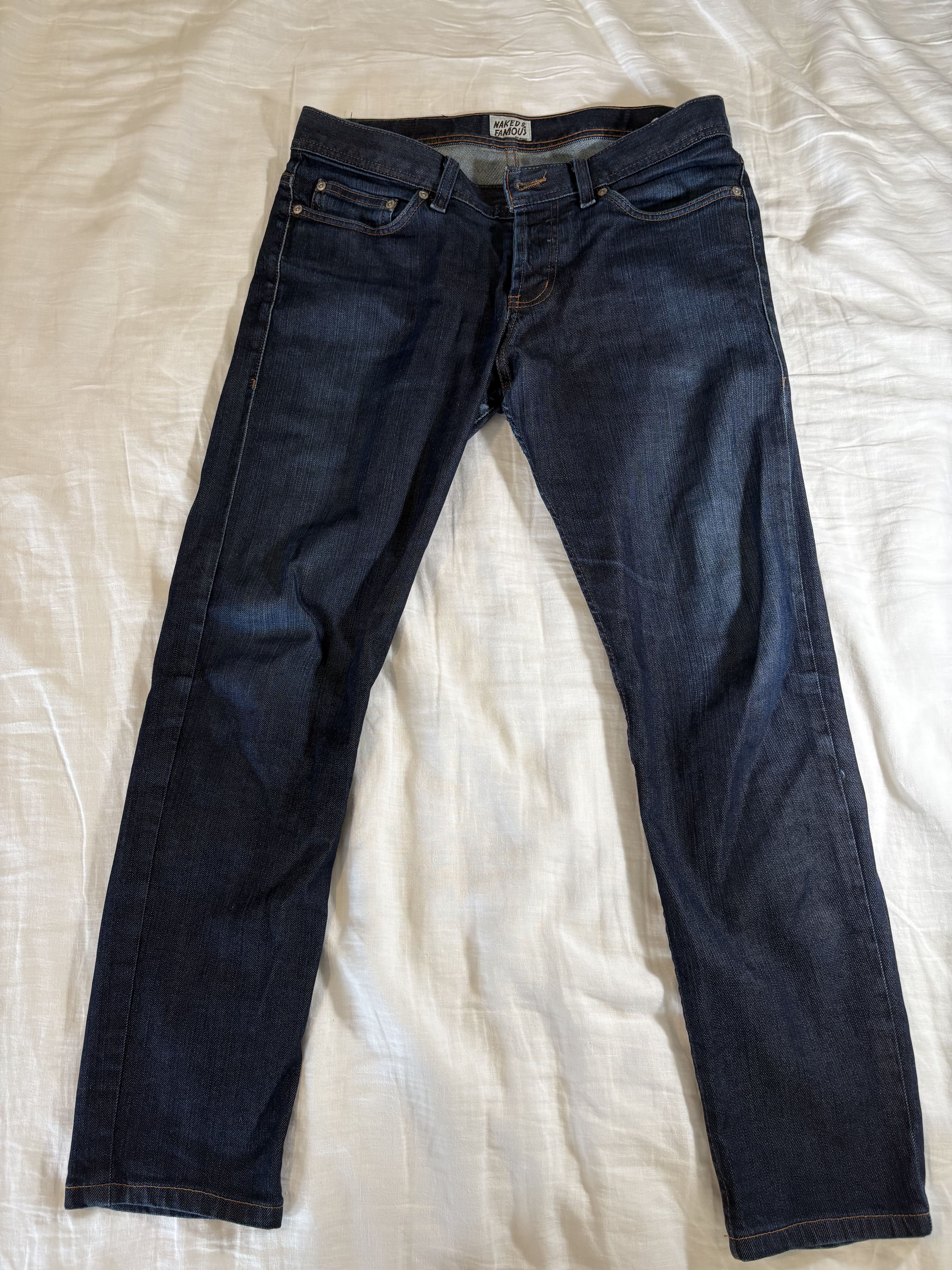 Naked & Famous Naked & Famous Supima Stretch Weird Guy - 31x30 Size US 31 - 1 Thumbnail
