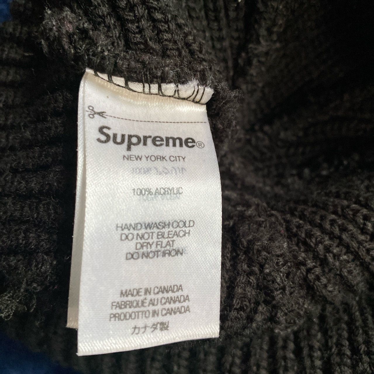 Supreme Supreme black loose gauge beanie Size ONE SIZE - 2 Thumbnail