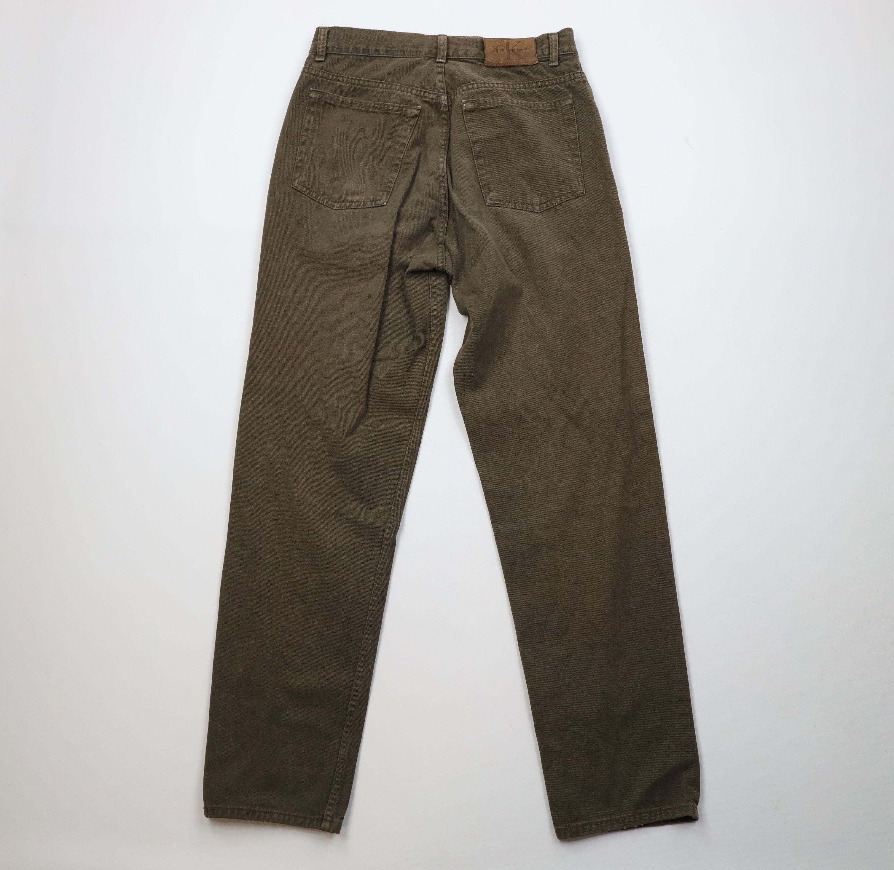 Calvin Klein Vintage 90s Calvin Klein Relaxed Fit Denim Jeans Green Size US 32 / EU 48 - 11 Thumbnail