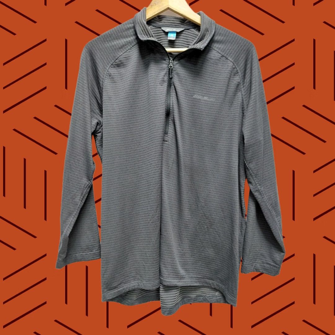 Eddie Bauer Eddie Bauer Men’s Active Pullover Gray 1/4 Zip Long Sleeve Regular Size L Shirt Size US L / EU 52-54 / 3 - 1 Thumbnail