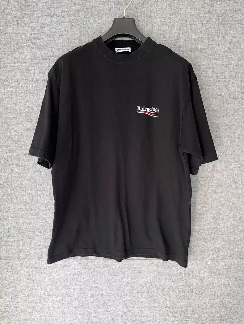 Balenciaga Balenciaga Black Coke Short Sleeve Tee Size US M / EU 48-50 / 2 - 1 Thumbnail
