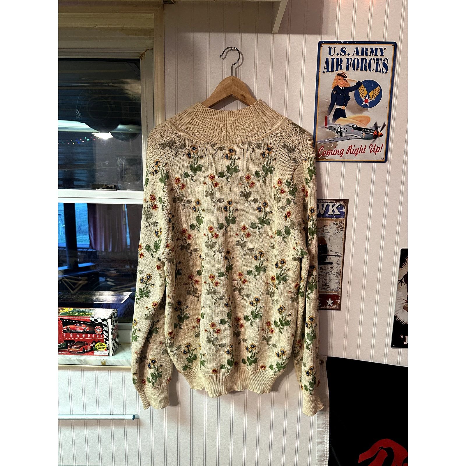 Corridor Corridor Floral Slouchy Knit Long Sleeve Polo Long Sleeve XL Size US XL / EU 56 / 4 - 2 Thumbnail