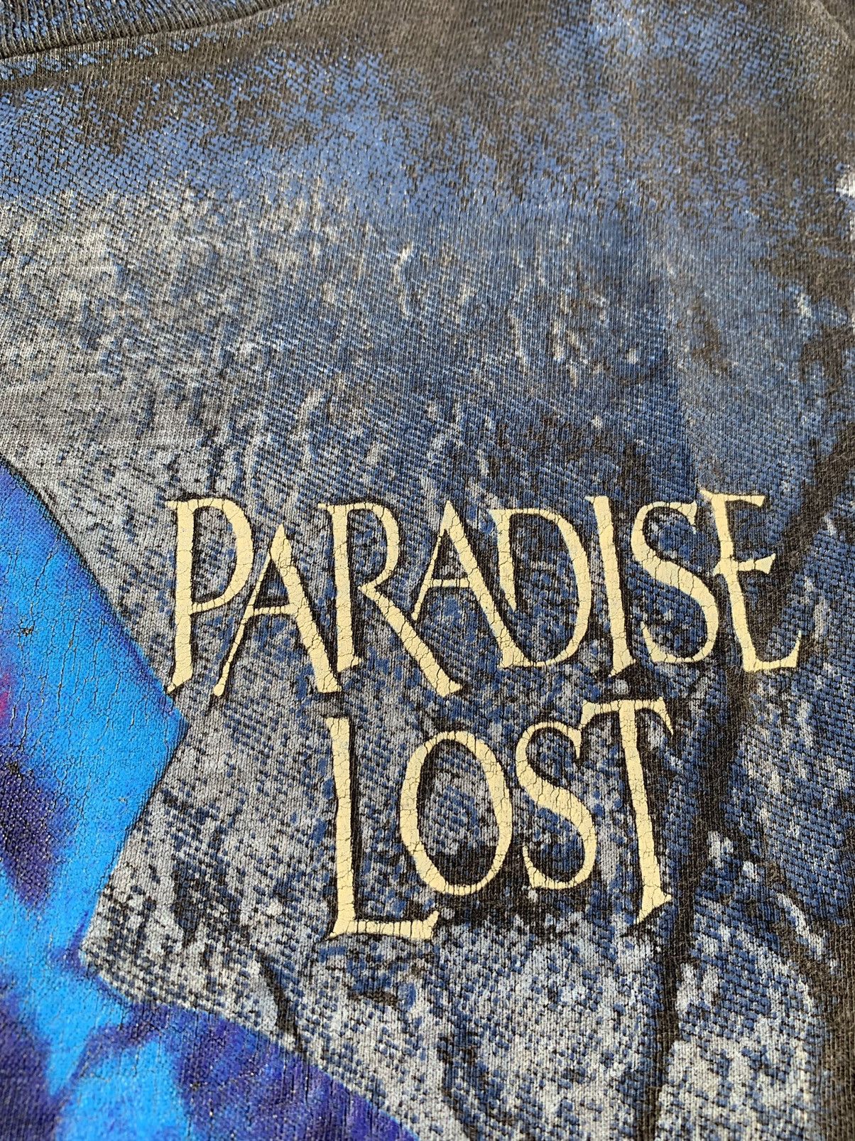 Band Tees × Vintage Vintage 90’s Paradise Lost All Over Print Rose TShirt Tee Size US XL / EU 56 / 4 - 6 Thumbnail