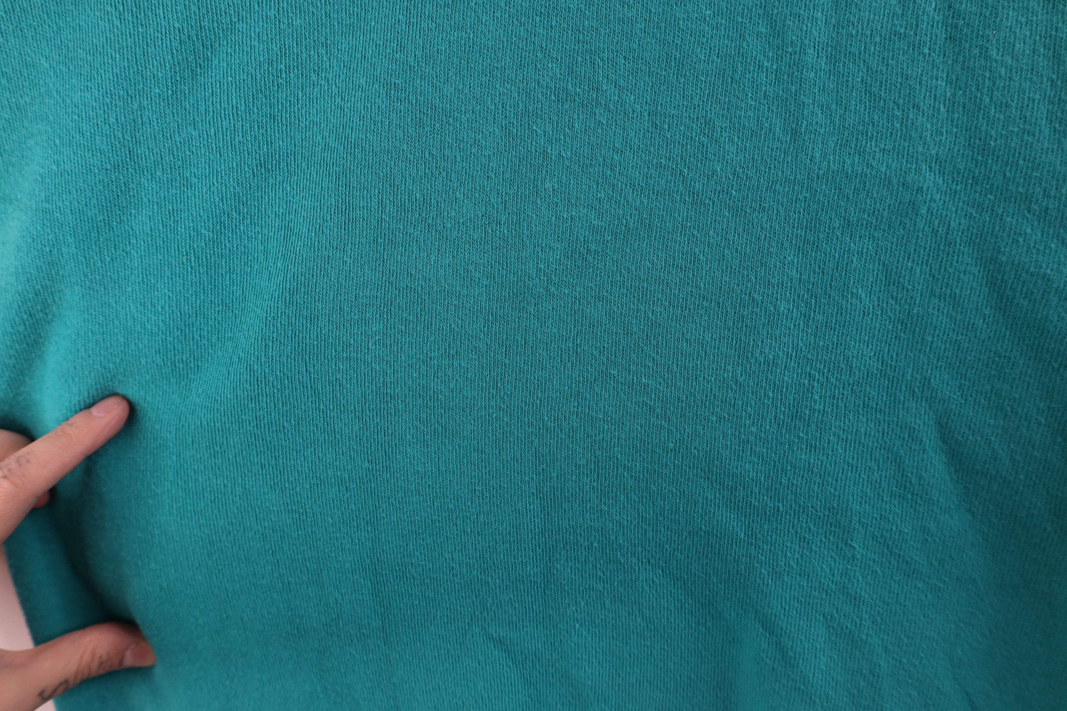 Vintage Vintage 80s 90s GM Chevrolet Knit V-Neck Sweater Teal USA Size US XL / EU 56 / 4 - 4 Thumbnail
