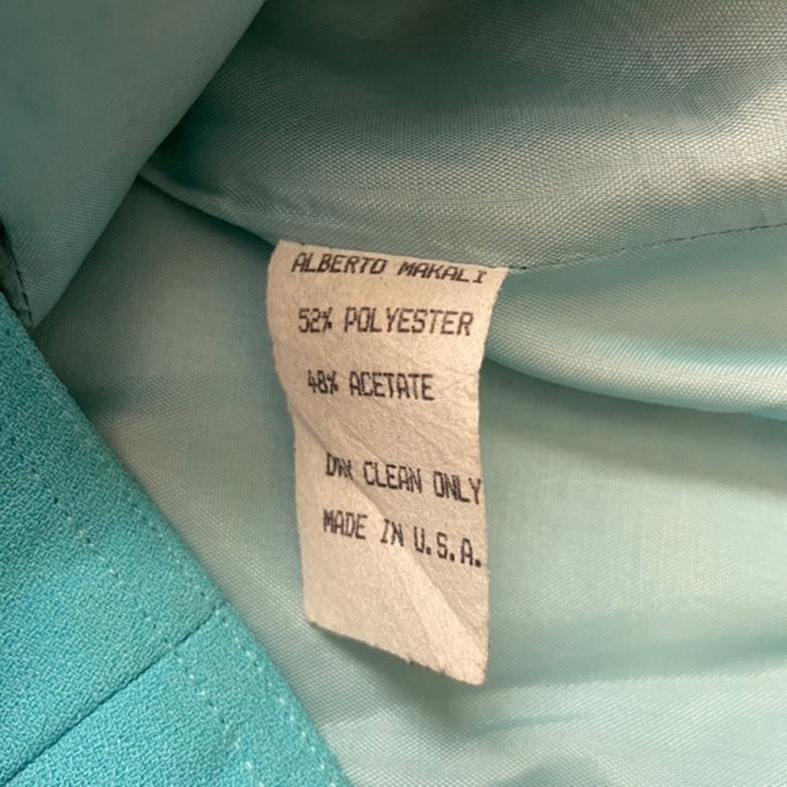Vintage Alberto Makali Vintage Turquoise Striped Zipper Vest Top Size S / US 4 / IT 40 - 7 Thumbnail