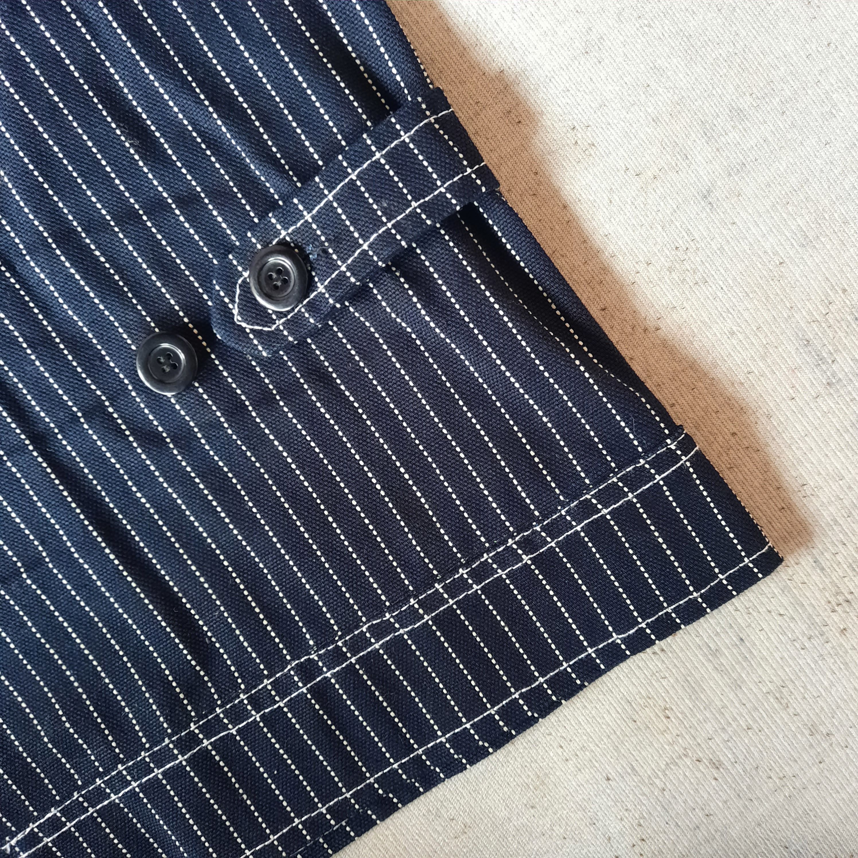 Japanese Brand 💥 Sura postiva indigo wabash work boxy jacket Size US L / EU 52-54 / 3 - 3 Thumbnail