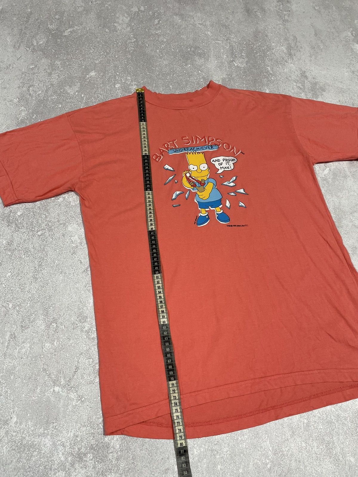 The Simpsons × Vintage RARE OG The Simpsons 1991 Bart Simpson White Promo Tee Size US L / EU 52-54 / 3 - 5 Thumbnail