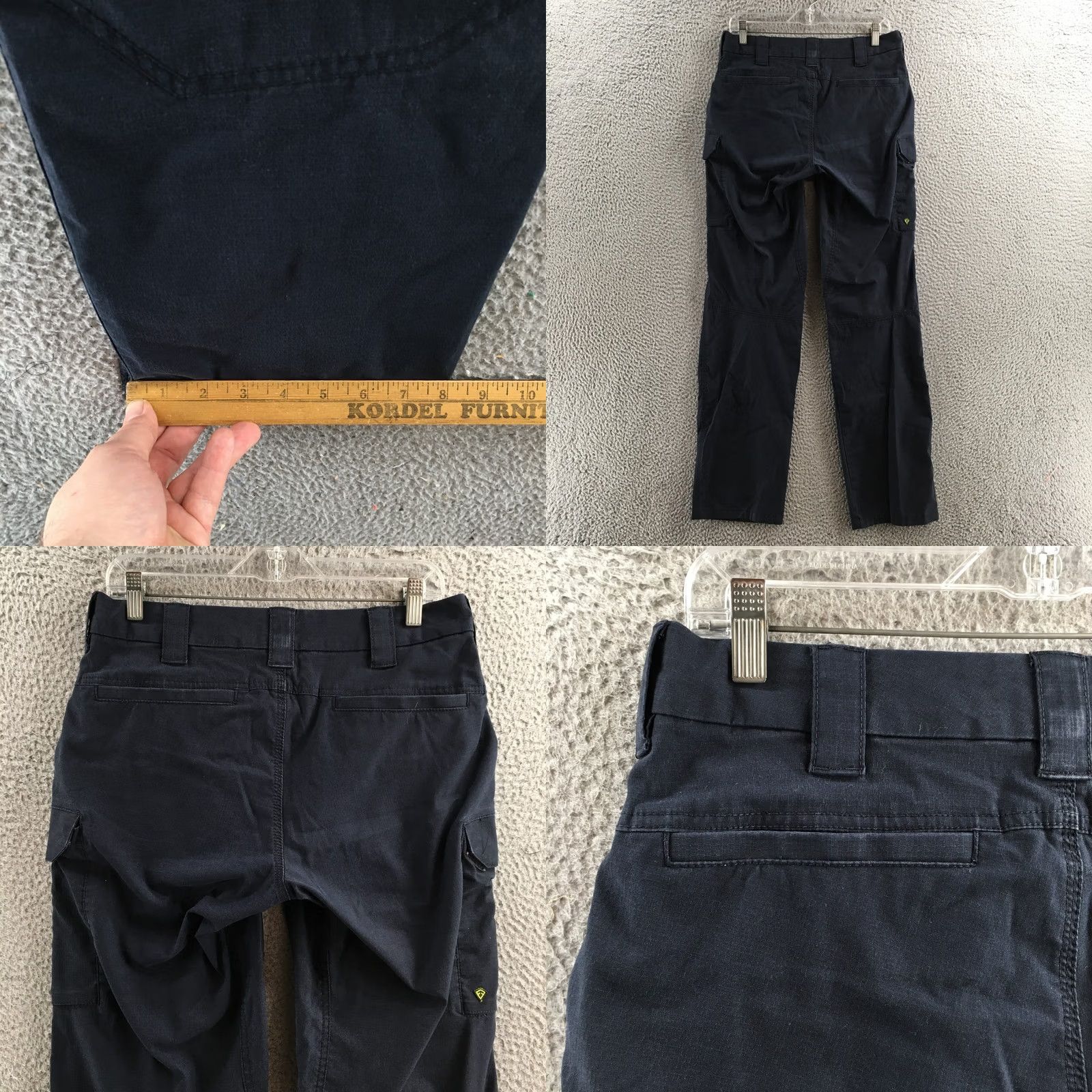 Vintage First Tactical Pants Womens 14 Tall Blue Cargo Ripstop Zip Fly Pockets Classic, Modern, Army Mens Womens Girls Boys Size 36" / US 14 / IT 50 - 9 Thumbnail