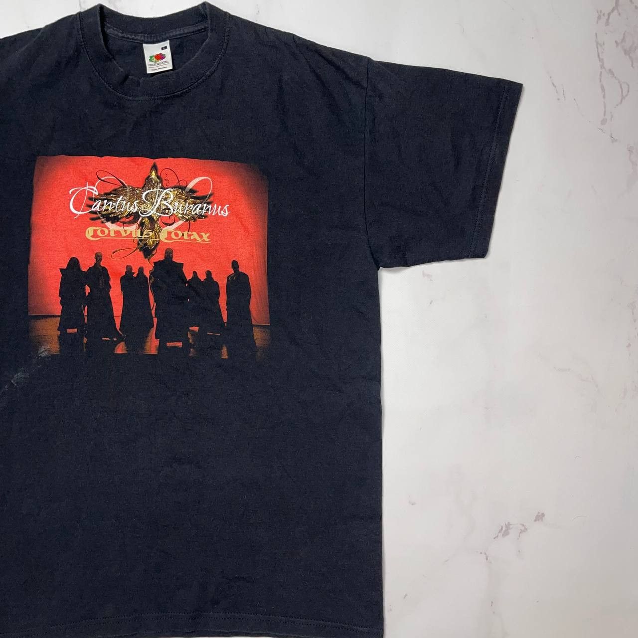 Fruit Of The Loom Corvus Corax Cantus Buranus Album Cover T-Shirt Black SZ L Size US L / EU 52-54 / 3 - 4 Thumbnail