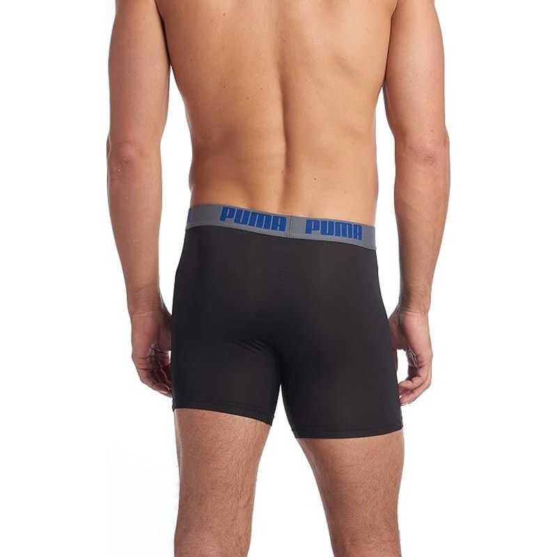 Puma New 3-Pack PUMA Mens Small Black Performance Boxer Briefs Size ONE SIZE - 4 Thumbnail