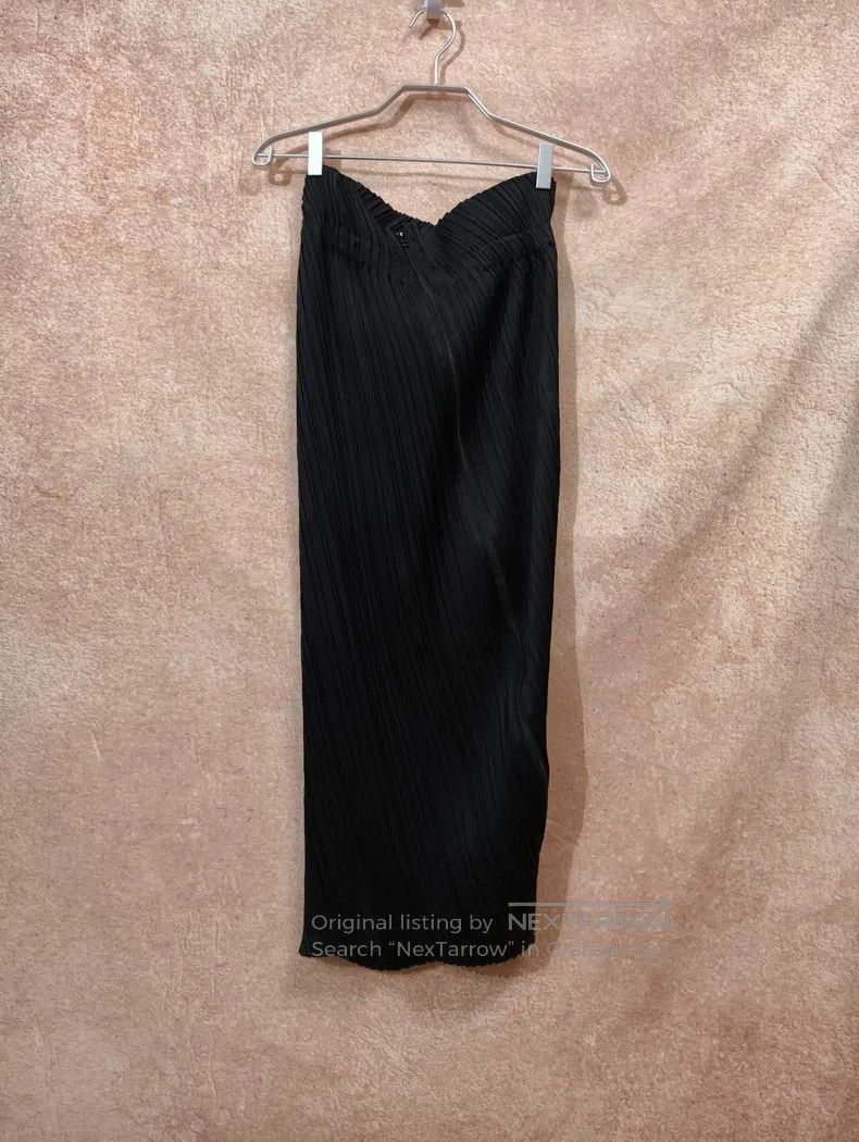 Issey Miyake Issey Miyake Main Line Black Midi Skirt Size 25" / US 0 / IT 36 - 2 Thumbnail