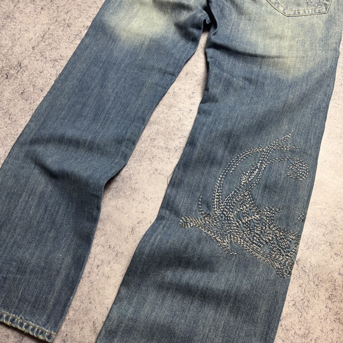 Vintage NEW Take Two Vintage Rare Dragon Jeans Style Ed Hardy Size US 30 / EU 46 - 6 Thumbnail