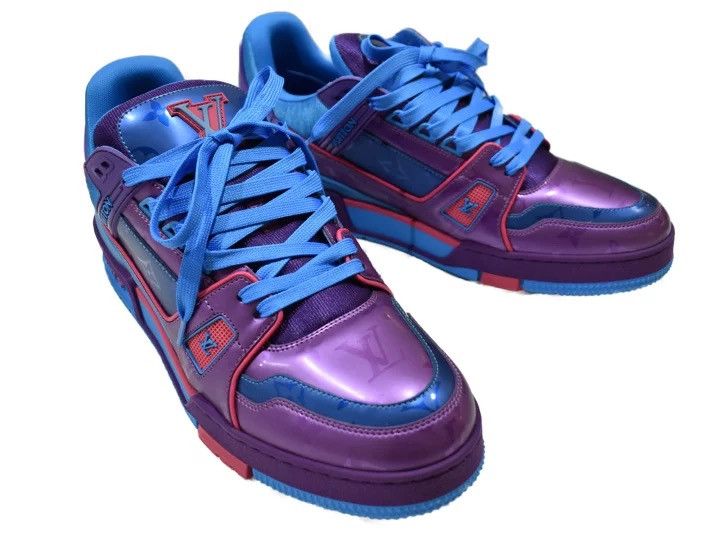 Louis Vuitton LOUIS VUITTON Trainers 'Blue Purple” Size US 9 / EU 42 - 1 Thumbnail
