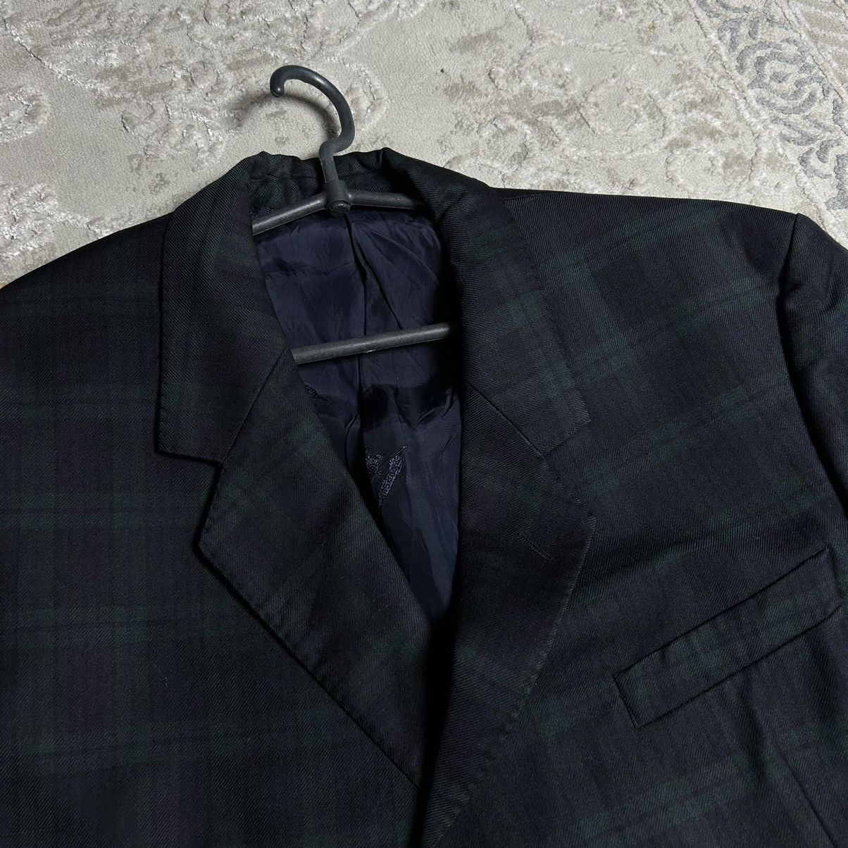 Burberry Vintage Burberrys Tartan Plaid Nova Check Wool Blazer Size US L / EU 52-54 / 3 - 3 Thumbnail