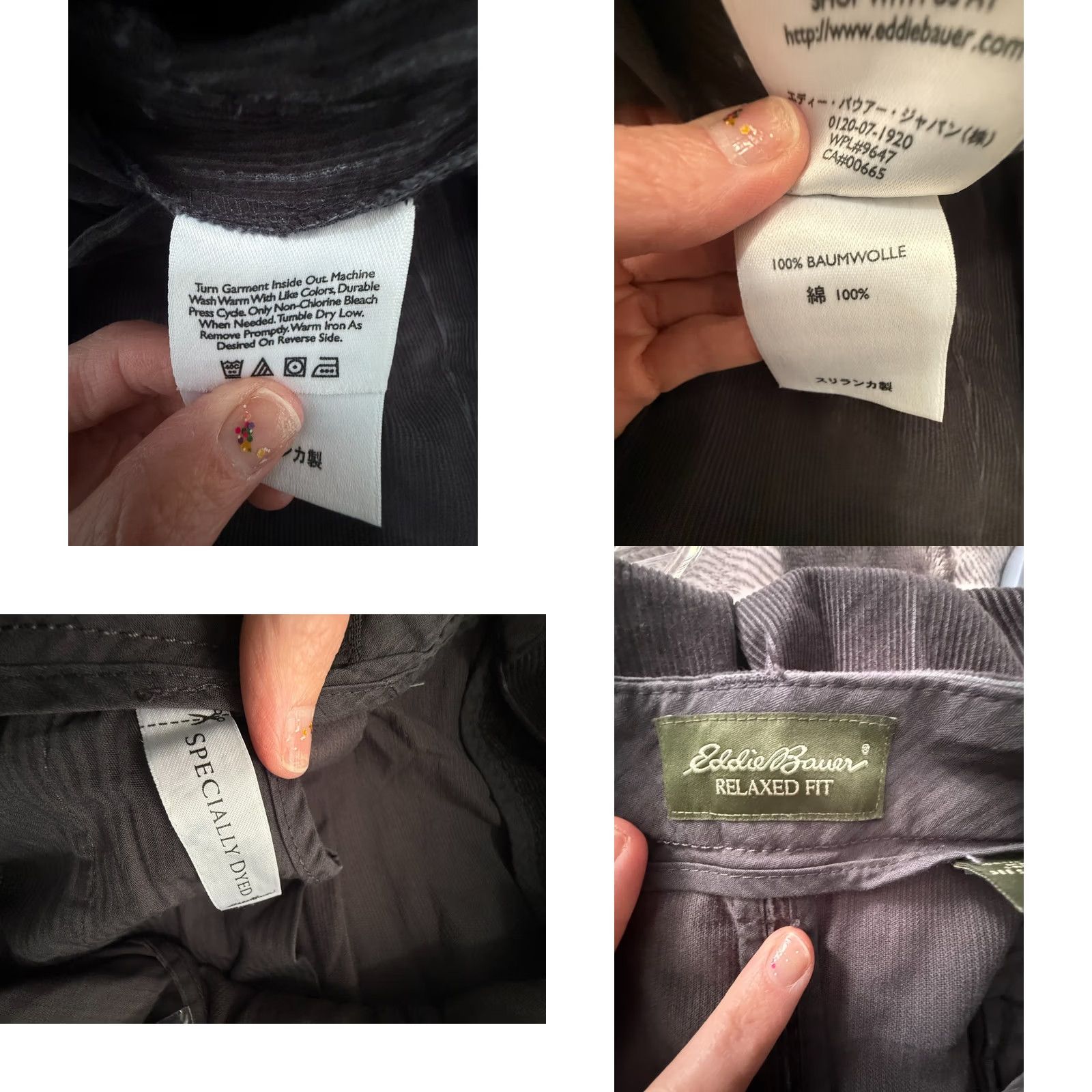 Eddie Bauer VINTAGE Eddie Bauer Corduroy Pants Men 44 Tall Dark Gray Relaxed Fit Retro Casual NWOT Size US 44 / EU 60 - 8 Thumbnail