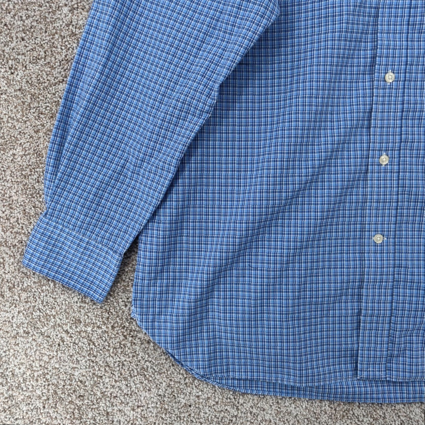 Polo Ralph Lauren Polo Ralph Lauren Shirt Mens 16.5 Plaid Classic Fit Easy Care Long Sleeve Button Size US XL / EU 56 / 4 - 3 Thumbnail