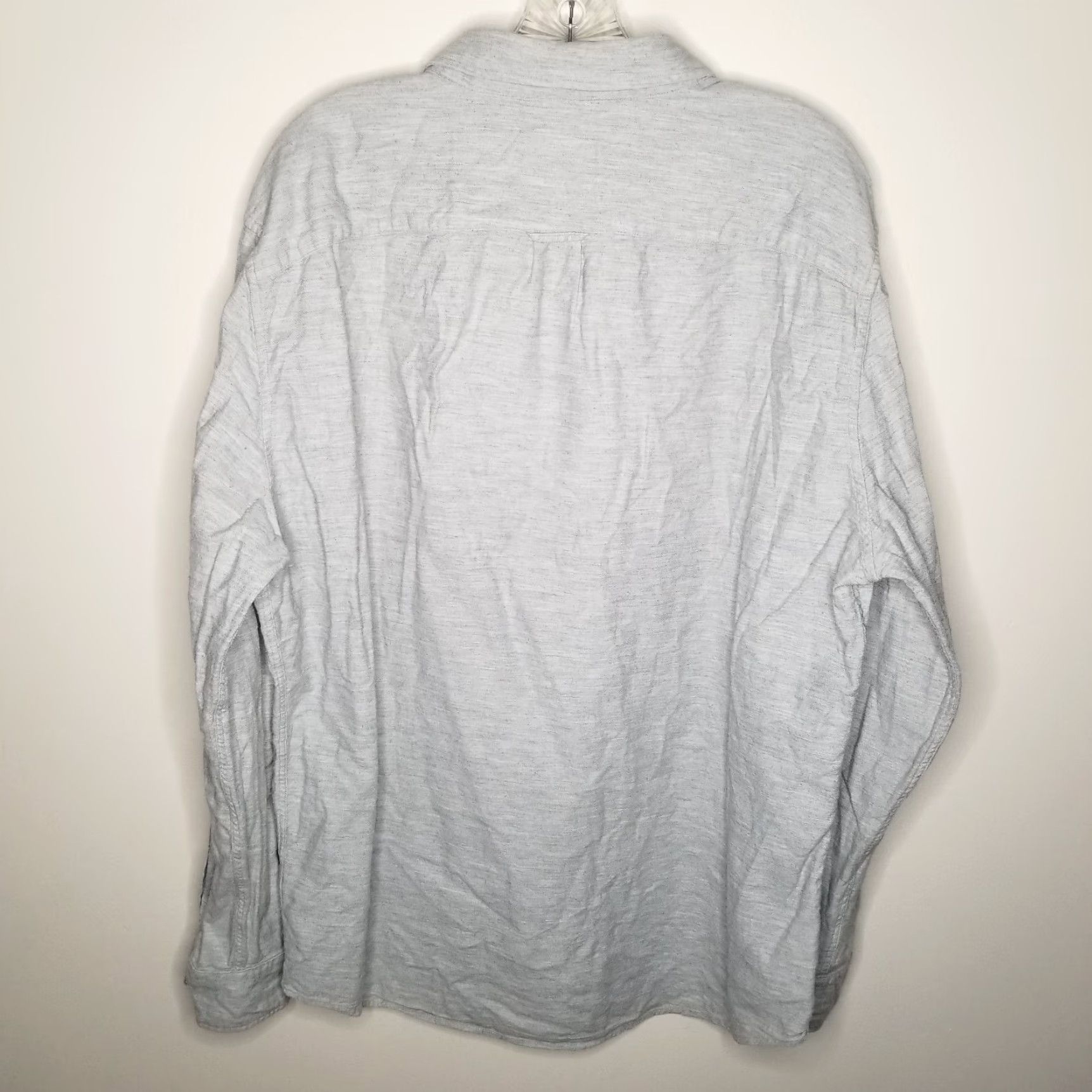 American Eagle Outfitters American Eagle Button Up Shirt Mens XL Gray Long Sleeve Size US XL / EU 56 / 4 - 4 Thumbnail