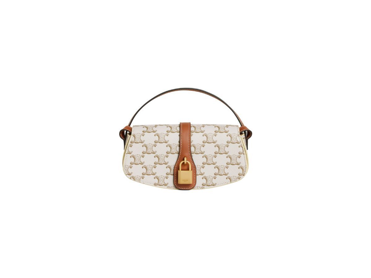 o1bcso1str0126 10I592DQ2 Size: OS / Clutch in White/Tan