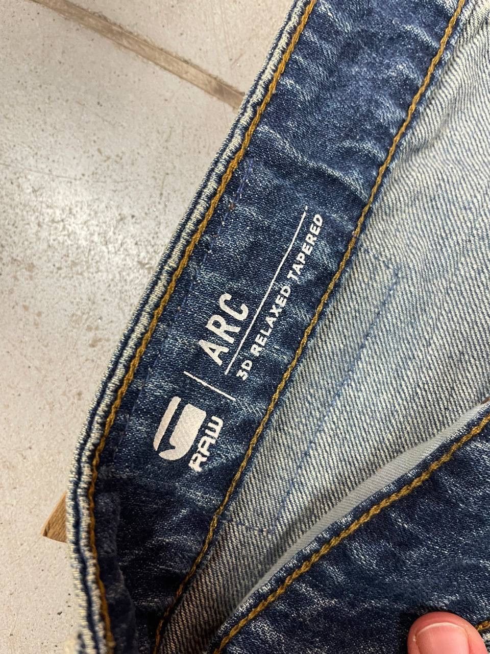 G-Star Arc 3D Relaxed Tapered Vintage G Star Raw Distressed Jeans Size US 30 / EU 46 - 12 Thumbnail