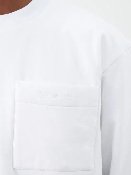Jacquemus o1mle1025 Le T-Shirt Bricciola in White Size US L / EU 52-54 / 3 - 3 Thumbnail