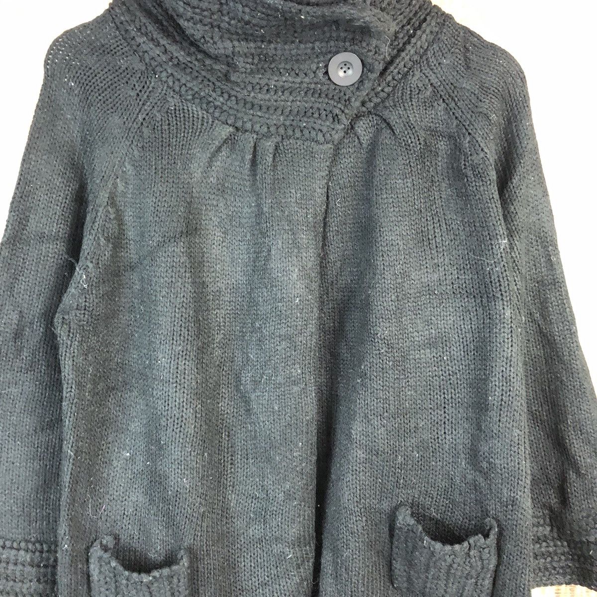 Homespun Knitwear × Japanese Brand Japanese Brand Black Cardigan Knitwear #A2207 Size S / US 4 / IT 40 - 5 Thumbnail