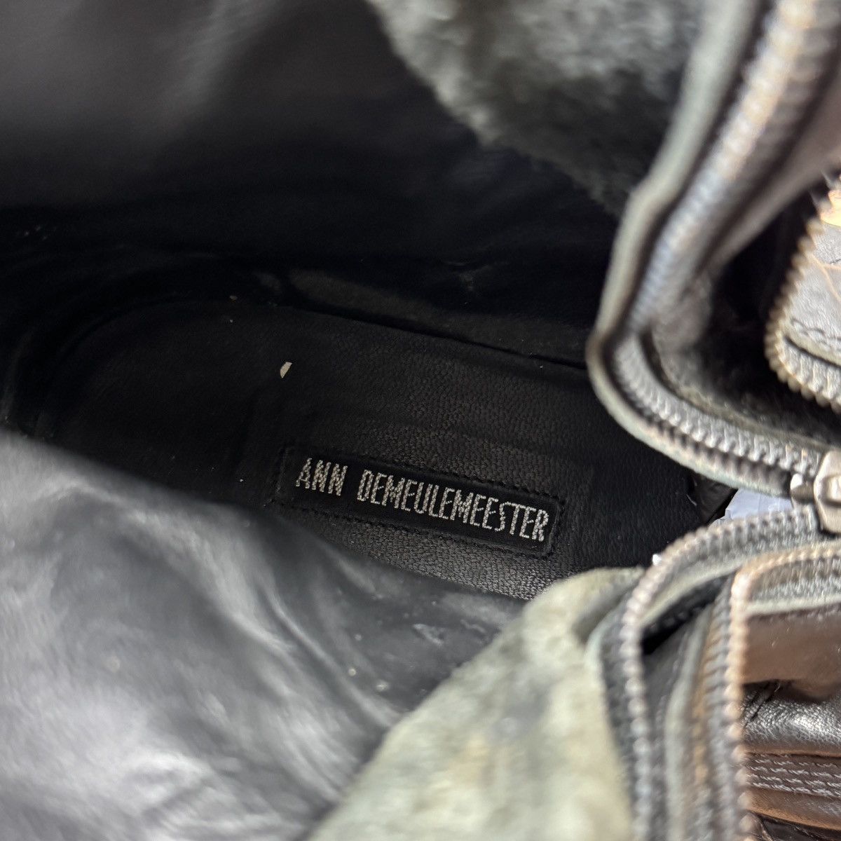 Ann Demeulemeester Ann Demeulemeester - FW/12 Double front zipper leather Boots Size US 9 / EU 42 - 13 Thumbnail