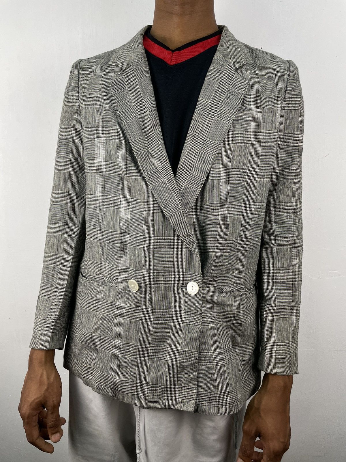 Burberry Vintage Burberry Nova Check Blazer Jacket Slim Fit Size US M / EU 48-50 / 2 - 2 Thumbnail