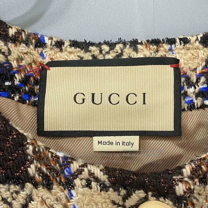 Gucci Gucci Small fragrant style gold plaid coat Size XS / US 0-2 / IT 36-38 - 5 Thumbnail