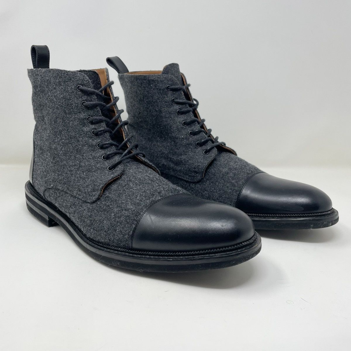 TAFT Taft Jack Boots Size 48 Gray Wool Black Leather Size US 15 / EU 48 - 7 Thumbnail