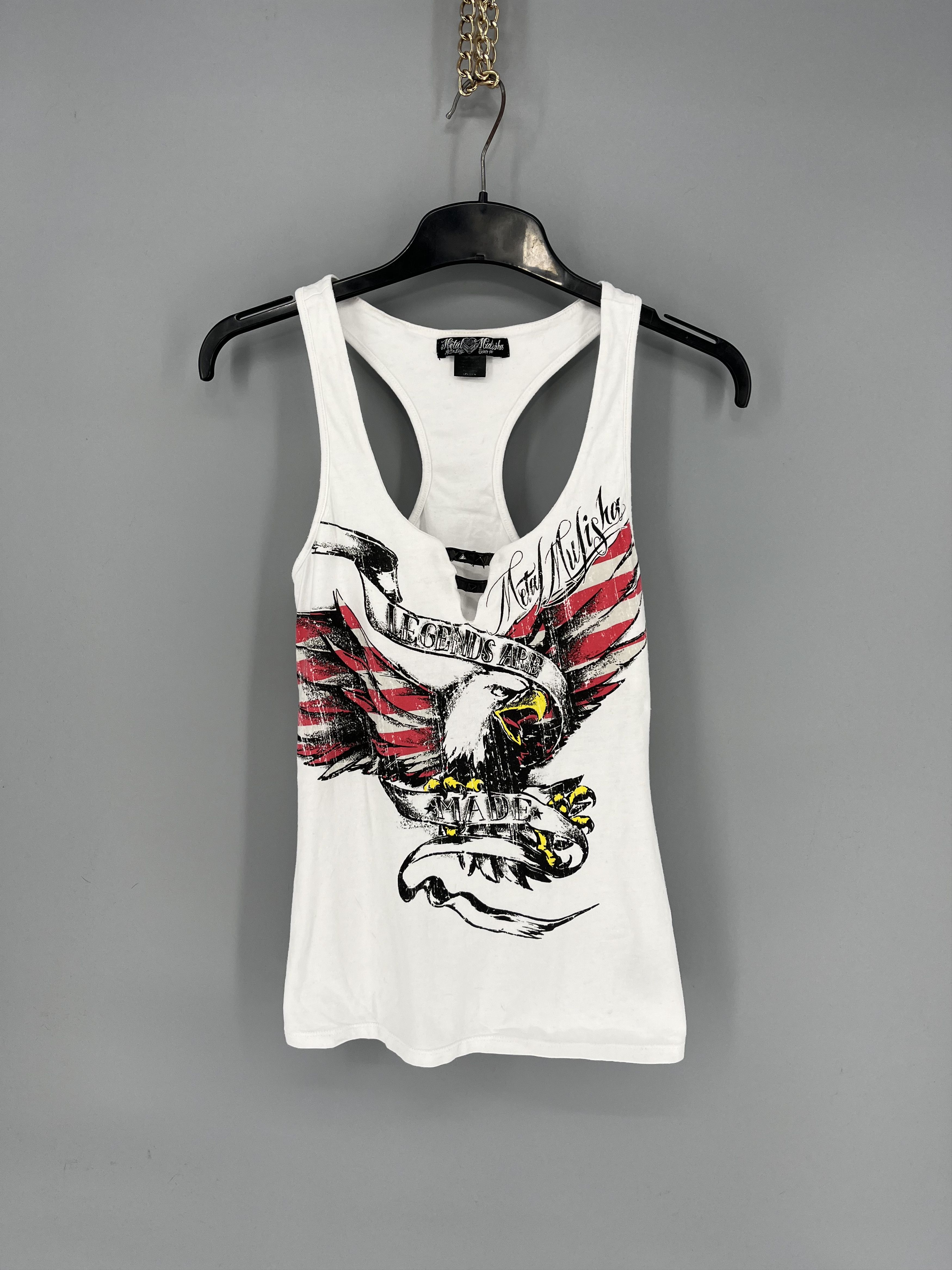 Band Tees Metal Mulisha Legends Are Made Graphic Ladies Tank Top S Size S / US 4 / IT 40 - 1 Thumbnail