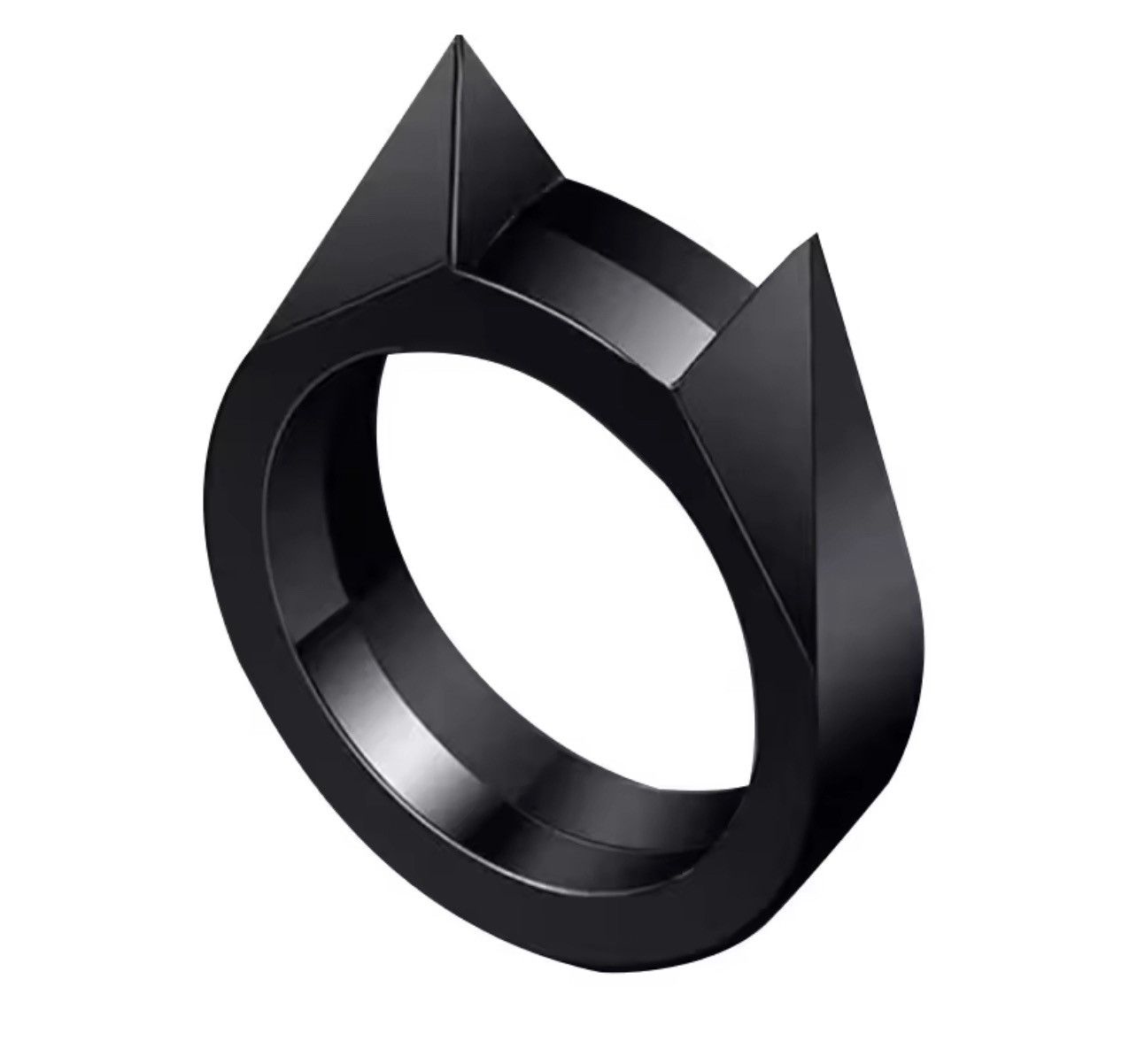 Other Cat Ear Rings Gold Black Silver Color Punk Gothic Size ONE SIZE - 8 Thumbnail