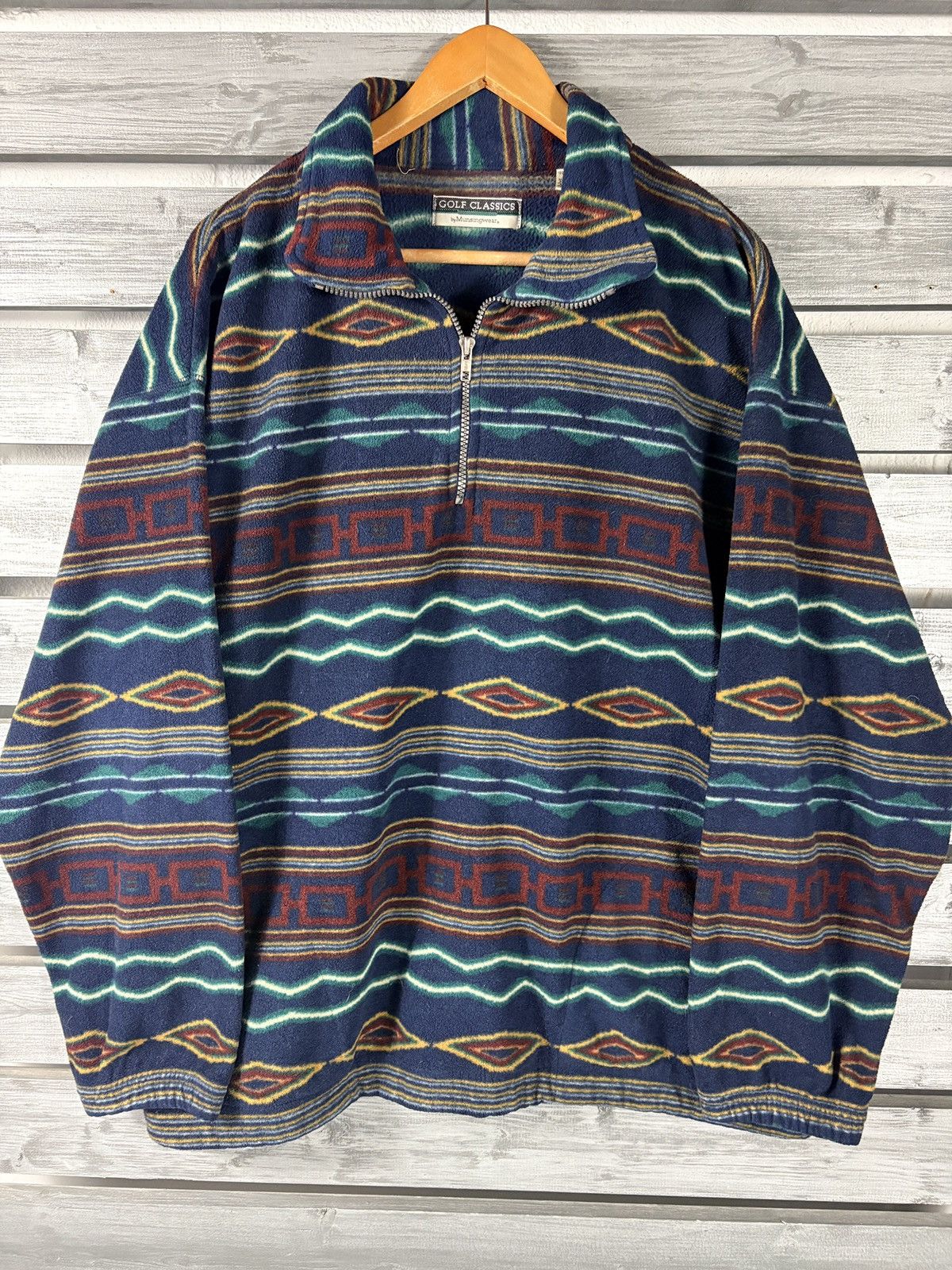 Other Vintage 90s Munsingwear Sweatshirt Mens XL Southwest 1/4 Zip Size US XL / EU 56 / 4 - 1 Thumbnail