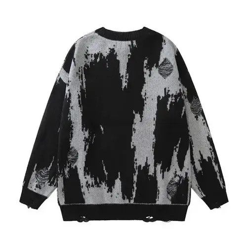 Aran Isles Knitwear Unisex Y2K Hiphop Ripped Knitted Sweaters Size US XL / EU 56 / 4 - 2 Thumbnail