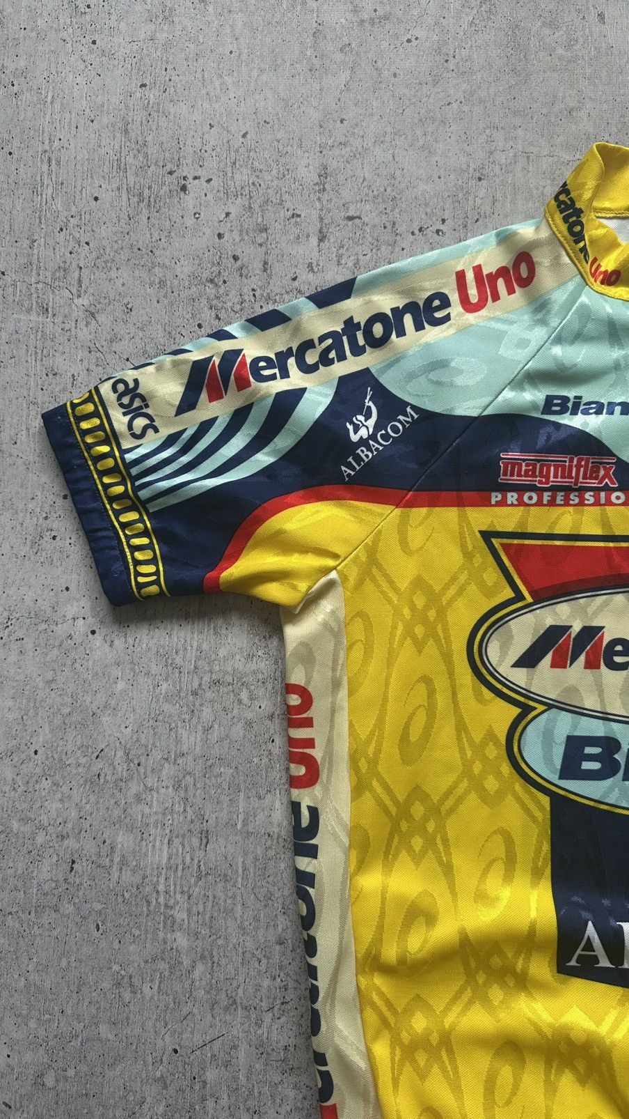 1999 Asics Bianchi Mercatone Uno Vintage Cycling Jersey