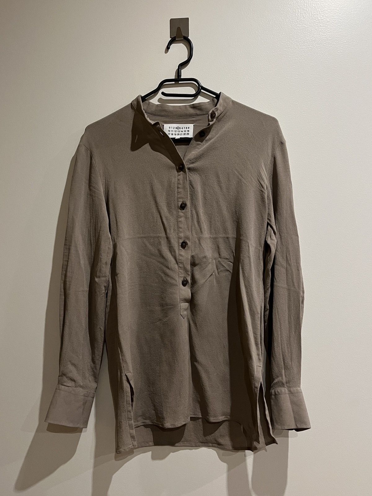 image of Maison Margiela Maison Martin Margiela 2012 Silk Blouse in Beige, Women's (Size XS)