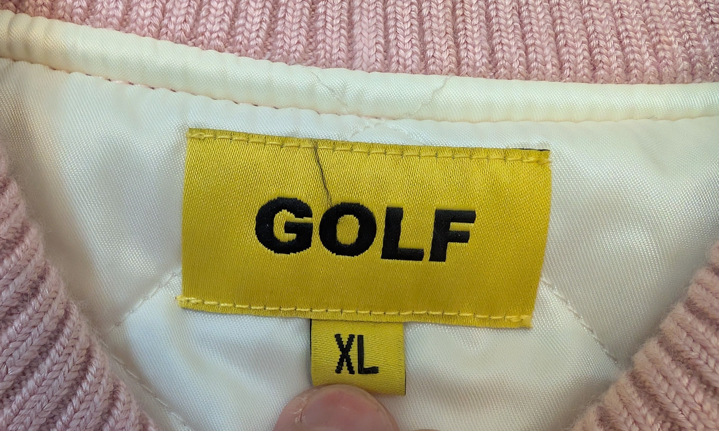 Golf Wang RARE Golf Wang Pink Wool Leather Varsity Jacket Size US XL / EU 56 / 4 - 3 Thumbnail