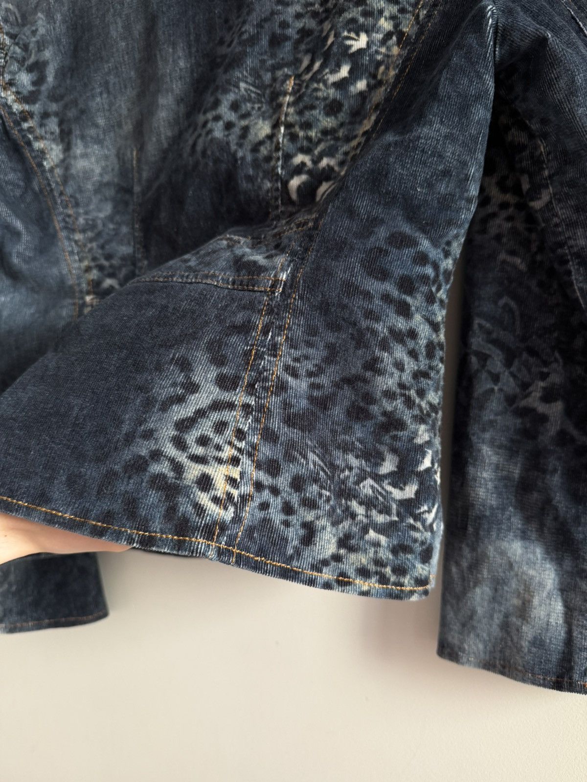 Vintage Leopard Print Corduroy Blazer Size S / US 4 / IT 40 - 8 Thumbnail
