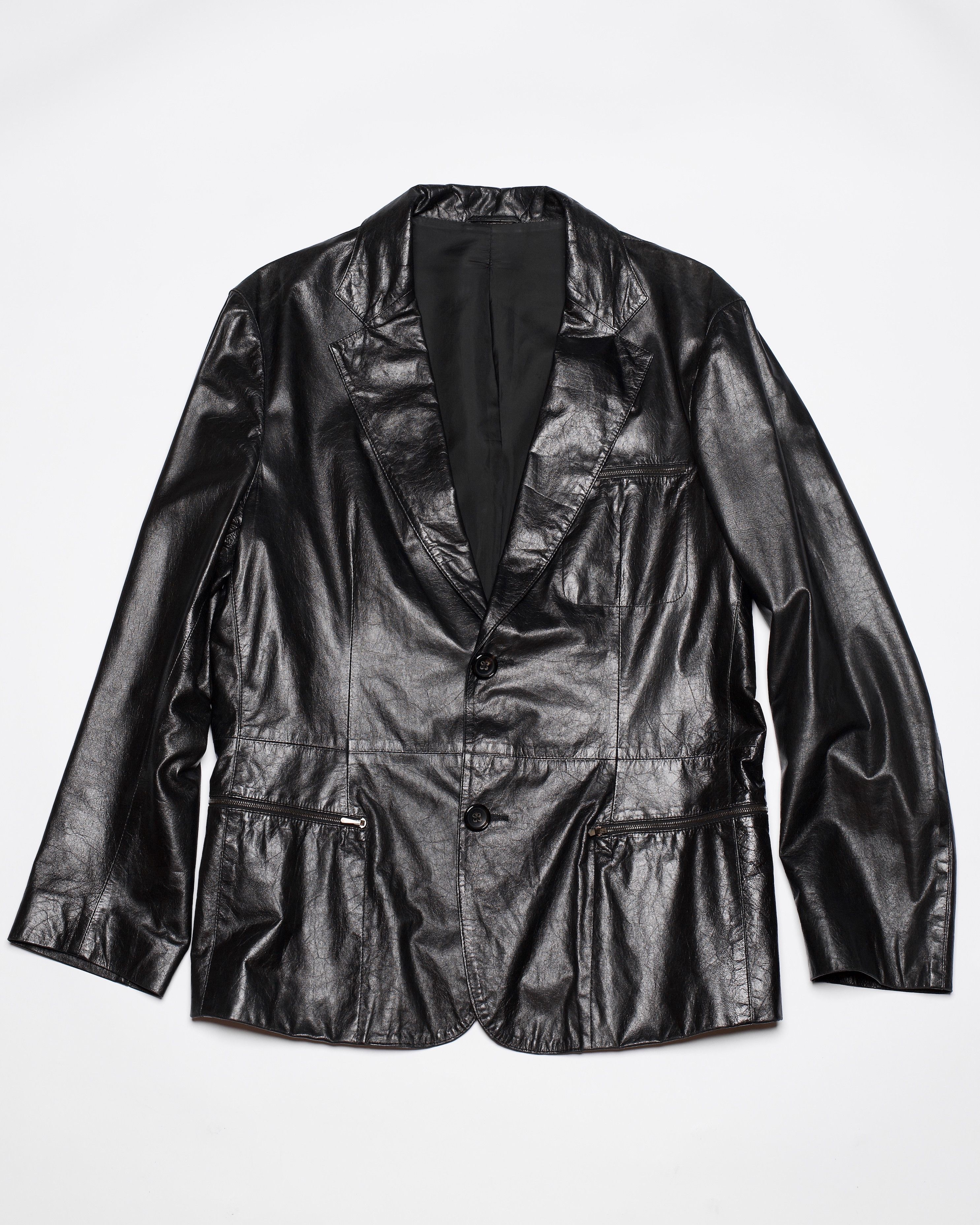 ジャケット・アウター 90s jil sander real leather coat 90's] Old JIL SANDER Leather Jacket Size.48
