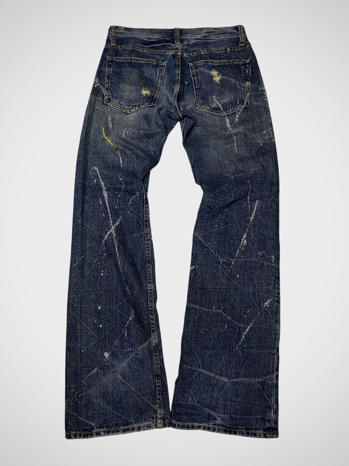 If Six Was Nine Japanese Seawash Glittery Clawmark Jeans Size US 29 - 2 Thumbnail