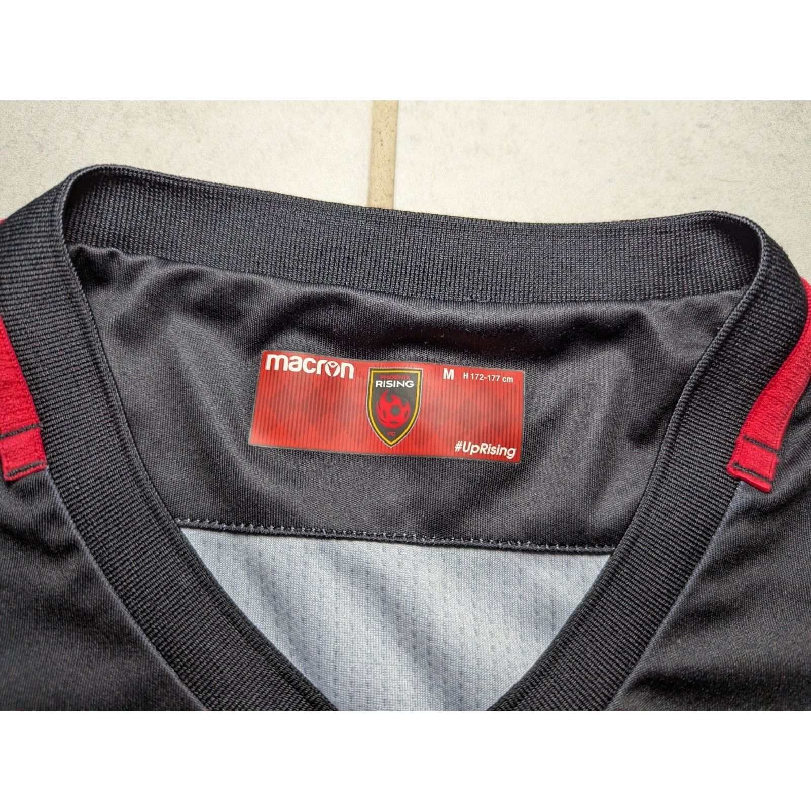 Macron Macron Men's Medium Phoenix Rising 2019/20 Away Black Jersey Size US M / EU 48-50 / 2 - 7 Thumbnail