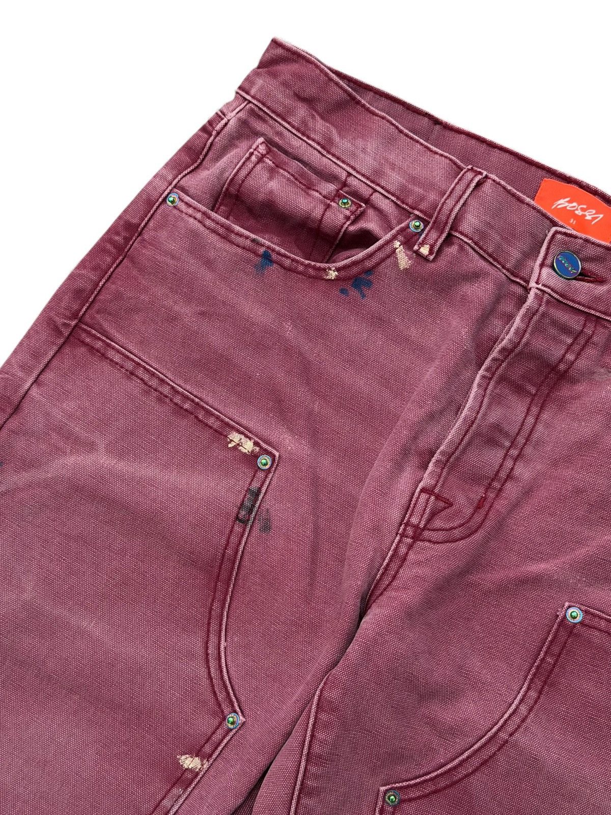Bossi Vintage Carpenter Painted Jeans