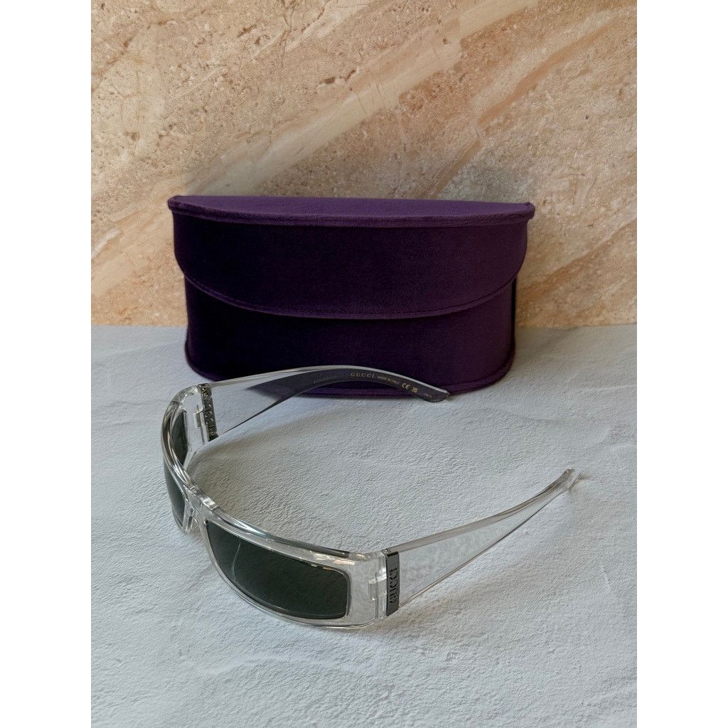 Gucci NEW Gucci GG1492SA Transparent Shielded Mask Sunglasses $360 Size ONE SIZE - 2 Thumbnail
