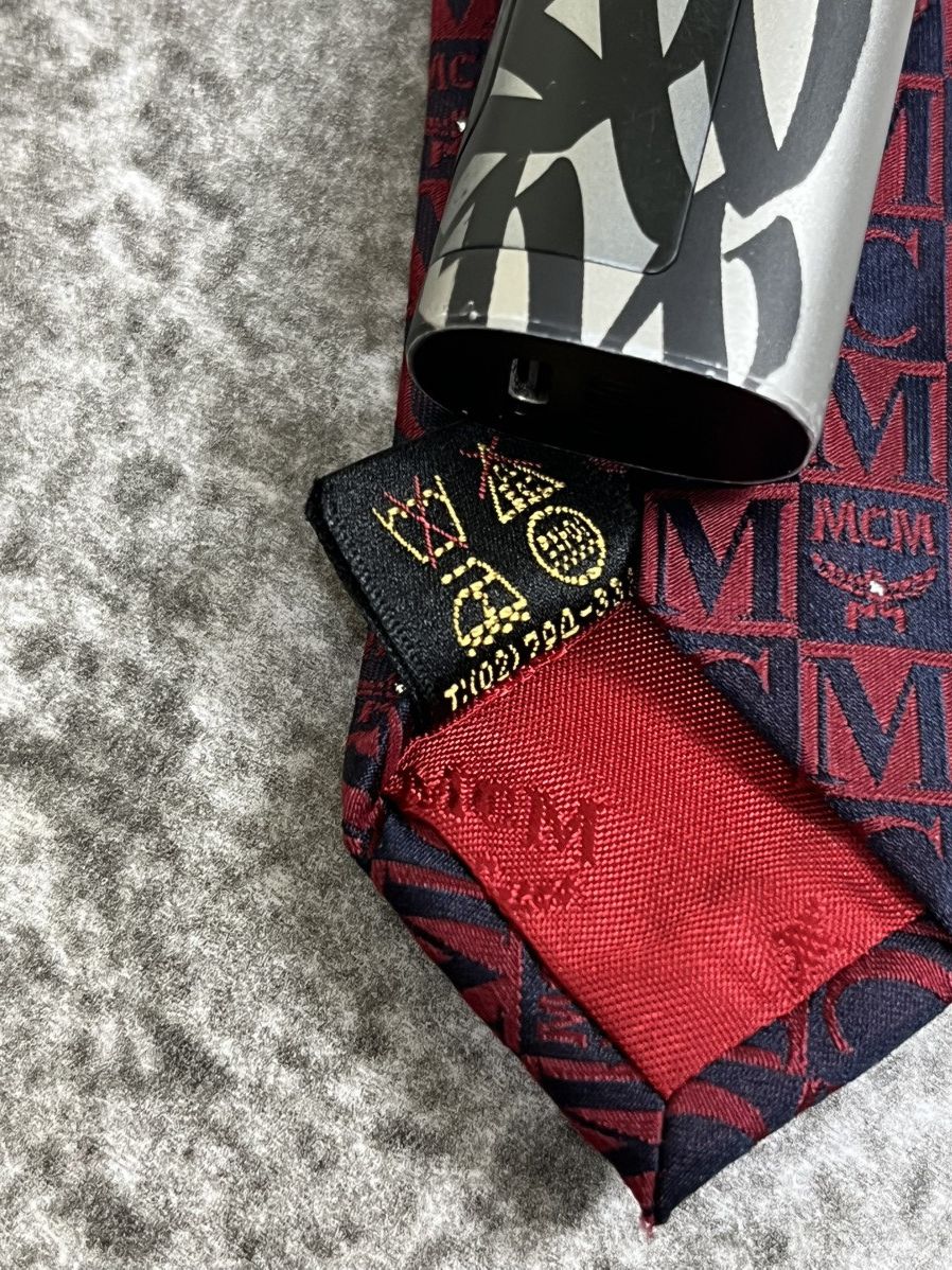 MCM MCM Swarovski Silk Tie Size ONE SIZE - 8 Thumbnail