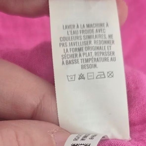 Vintage Aerie Button Down Shirt Womens M Pink Poolside Gauze Raw Hem Oversized Size M / US 6-8 / IT 42-44 - 5 Thumbnail