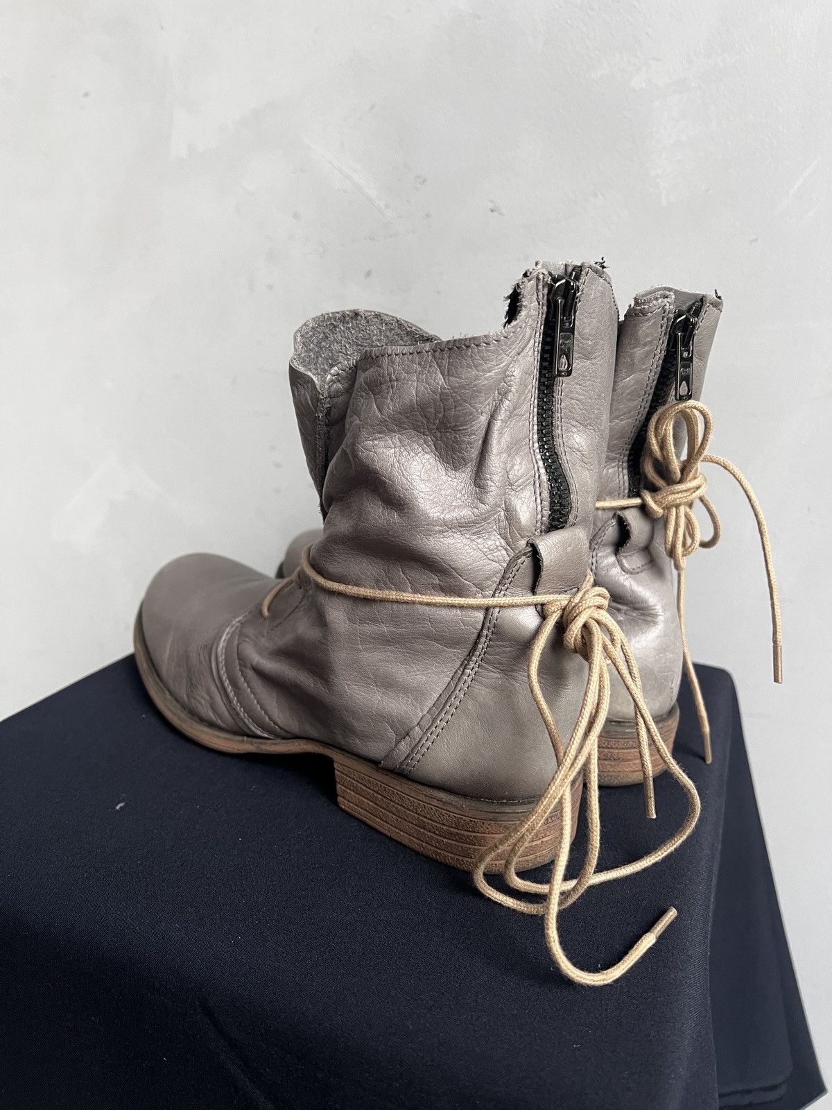 Dirk Bikkembergs Lace up dirk bikkembergs style leather boots avant garde Size US 7.5 / EU 40-41 - 7 Thumbnail