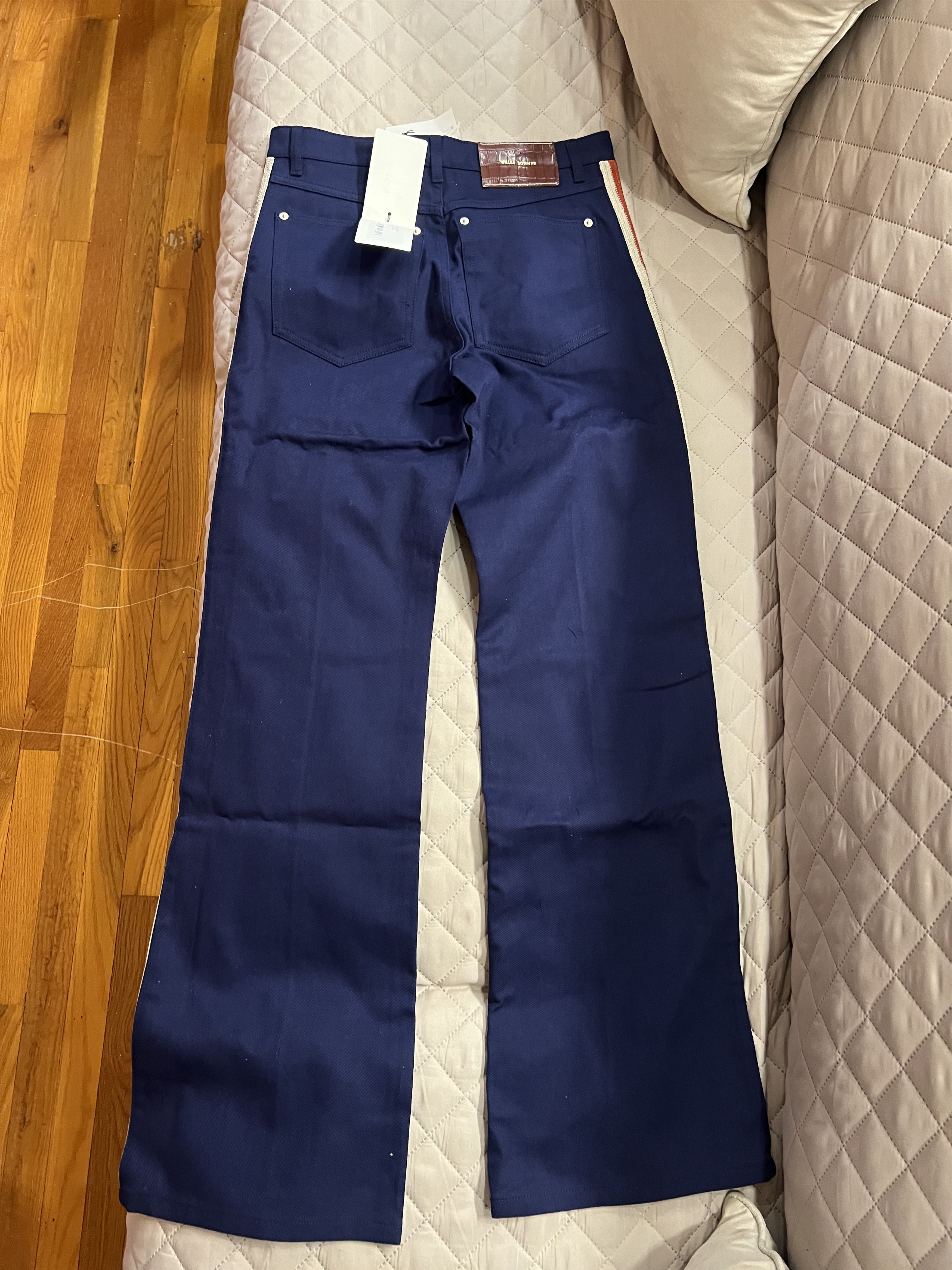 Wales Bonner Wales Bonner Coda Side-Stripe Trousers 44 (28) Navy Size US 44 / EU 60 - 4 Thumbnail