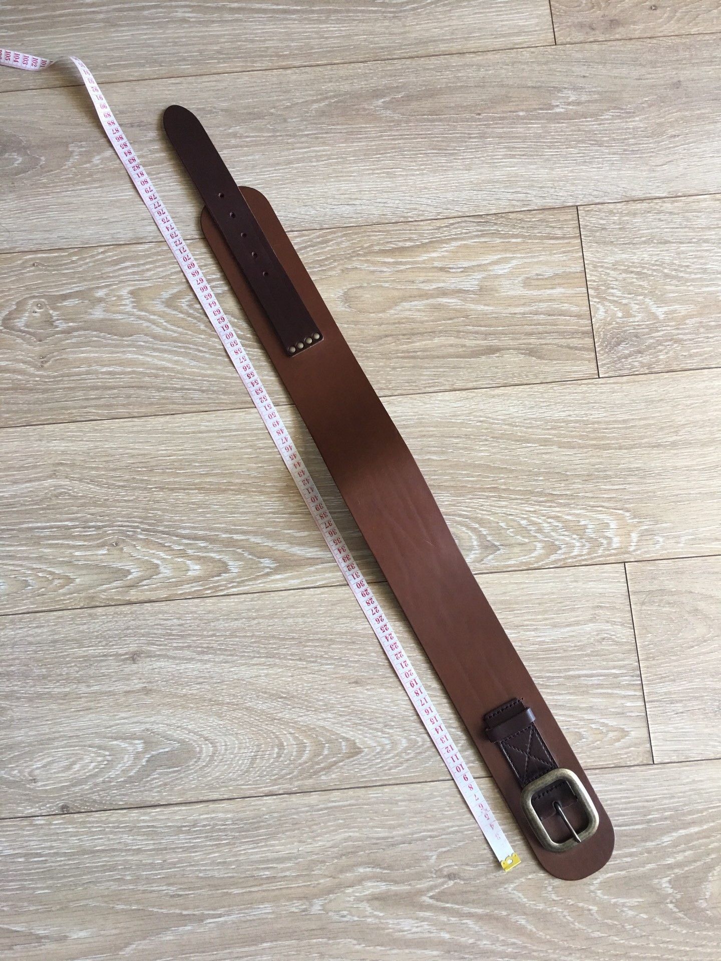 Dolce & Gabbana DG Runway Brown Leather Belt Size ONE SIZE - 5 Thumbnail