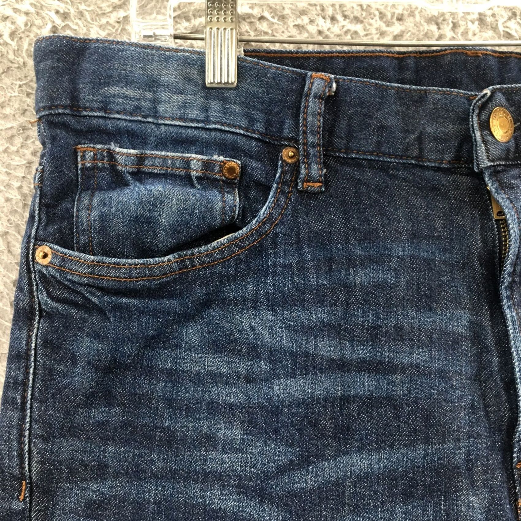 H&M H&M Slim Skinny Jeans Mens 36/32 Blue Dark Wash Denim Mid Rise Jeans Mens Regular 36 Blue Dark Wash Skinny Denim Size US 36 / EU 52 - 4 Thumbnail
