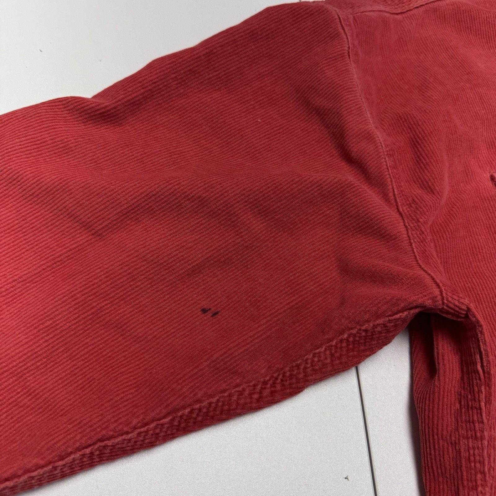 Structure × Vintage Vintage Structure Corduroy Anorak Jacket Adult Large Red Col Size US L / EU 52-54 / 3 - 9 Thumbnail